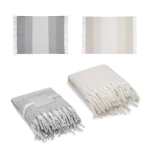 Plaid van gerecycled polyester met zachte mohair-touch, 300 g/m² diverse kleuren