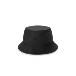 Bucket hat van gerecycled polyester rPET, waterafstotend kleur zwart eerste weergave