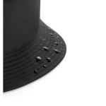 Bucket hat van gerecycled polyester rPET, waterafstotend kleur zwart vijfde weergave