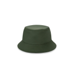 Bucket hat van gerecycled polyester rPET, waterafstotend kleur donkergroen eerste weergave