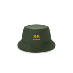 Bucket hat van gerecycled polyester rPET, waterafstotend kleur donkergroen afbeelding met logo 2