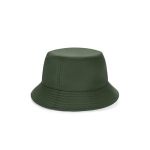 Bucket hat van gerecycled polyester rPET, waterafstotend kleur donkergroen