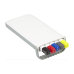 set-scrittura-penne-portamine kleur wit derde weergave
