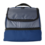 Koeltas van polyester met handig koelvak onderaan kleur ultramarijn blauw eerste weergave