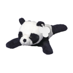 Knuffel in de vorm van een liggende panda, te bedrukken met logo eerste weergave