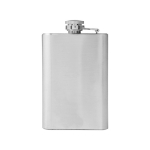RVS personaliseerbare heupfles met schroefdop 100ml kleur zilver tweede weergave