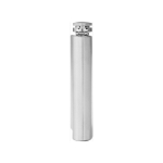 RVS personaliseerbare heupfles met schroefdop 100ml kleur zilver vierde weergave
