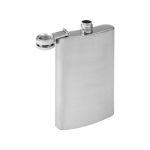 RVS personaliseerbare heupfles met schroefdop 100ml kleur zilver negende weergave