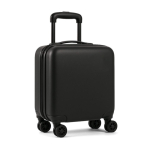 ABS trolley met 360º wielen, geschikt voor cabinebagage kleur zwart tweede weergave