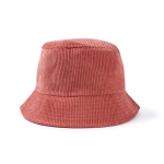 Unisex bobhoed van zachte corduroy om te personaliseren kleur roze eerste weergave