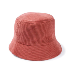 Unisex bobhoed van zachte corduroy om te personaliseren kleur roze tweede weergave