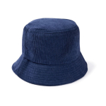 Unisex bobhoed van zachte corduroy om te personaliseren kleur marineblauw tweede weergave