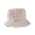 Unisex bobhoed van zachte corduroy om te personaliseren kleur naturel eerste weergave