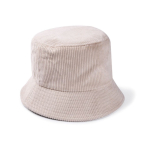 Unisex bobhoed van zachte corduroy om te personaliseren kleur naturel tweede weergave