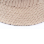Unisex bobhoed van zachte corduroy om te personaliseren kleur naturel vierde weergave
