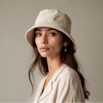 Unisex bobhoed van zachte corduroy om te personaliseren kleur naturel zesde weergave