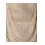 Grote zachte polyester deken om te bedrukken met logo kleur beige derde weergave