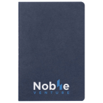 Notitieboeken met crèmekleurige bladen en FSC papier, geruit A5 kleur blauw vierde weergave