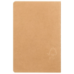 Notitieboeken met crèmekleurige bladen en FSC papier, geruit A5 kleur khaki derde weergave