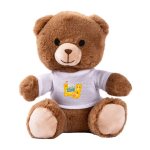 Kleine teddybeer met wit T-shirt om te personaliseren kleur naturel zesde weergave