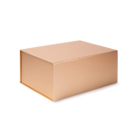 Zelf in elkaar te zetten geschenkdoos met magnetische sluiting kleur goud eerste weergave