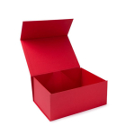Elegante geschenkdoos van stevig karton met magnetische sluiting kleur rood tweede weergave