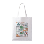 Polyester tas met zachte textuur, speciaal voor sublimatie 280 g/m2 kleur wit vierde weergave