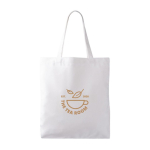 Polyester tas met zachte textuur, speciaal voor sublimatie 280 g/m2 kleur wit vijfde weergave
