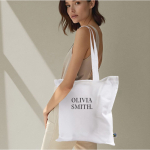 Fairtrade katoenen tas met lange handvatten, tot 6 kg 140 g/m2 kleur wit gedetailleerde weergave 4