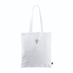 Fairtrade katoenen tas met lange handvatten, tot 6 kg 140 g/m2 kleur wit gedetailleerde weergave 3