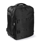 Mochila voor laptop 15'' van polyester, ideaal voor reizen kleur zwart derde weergave