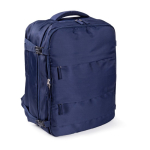 Mochila voor laptop 15'' van polyester, ideaal voor reizen kleur marineblauw tweede weergave