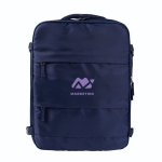 Mochila voor laptop 15'' van polyester, ideaal voor reizen kleur marineblauw vierde weergave