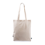 Opvouwbare Fairtrade katoenen tas voor personalisatie 120 g/m2 kleur naturel eerste weergave