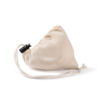 Opvouwbare Fairtrade katoenen tas voor personalisatie 120 g/m2 kleur naturel vierde weergave
