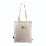 Opvouwbare Fairtrade katoenen tas voor personalisatie 120 g/m2 kleur naturel gedetailleerde weergave 2