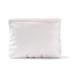 Rechthoekige toilettas van zachte gewatteerde polyester 120 g/m2 kleur wit eerste weergave