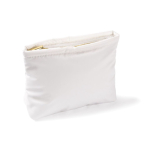 Rechthoekige toilettas van zachte gewatteerde polyester 120 g/m2 kleur wit tweede weergave
