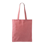 Tote bag van katoen en polyester met lange hengsels 120 g/m2 kleur rood eerste weergave