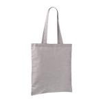 Tote bag van katoen en polyester met lange hengsels 120 g/m2 kleur grijs tweede weergave