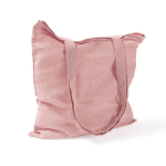 Tote bag van katoen en polyester met lange hengsels 120 g/m2 kleur roze tweede weergave