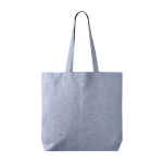 Tote bag van katoen en polyester met lange hengsels 220 g/m2 kleur blauw eerste weergave