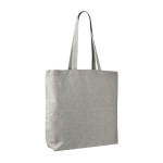 Tote bag van katoen en polyester met lange hengsels 220 g/m2 kleur grijs tweede weergave