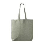 Tote bag van katoen en polyester met lange hengsels 220 g/m2 kleur donkergroen eerste weergave