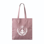 Tote bag van katoen en polyester met jaspé afwerking 240 g/m2 kleur bordeaux gedetailleerde weergave