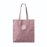 Tote bag van katoen en polyester met jaspé afwerking 240 g/m2 kleur bordeaux gedetailleerde weergave 3