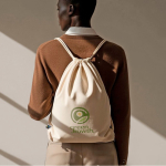 koordrugzakje van Fairtrade katoen 140 g/m2 kleur naturel gedetailleerde weergave 4