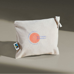 Fairtrade katoen toilettas met bijpassend koord 220 g/m2 kleur naturel gedetailleerde weergave 6