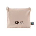 Fairtrade katoen toilettas met bijpassend koord 220 g/m2 kleur naturel vijfde weergave