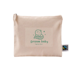 Fairtrade katoen toilettas met bijpassend koord 220 g/m2 kleur naturel zesde weergave